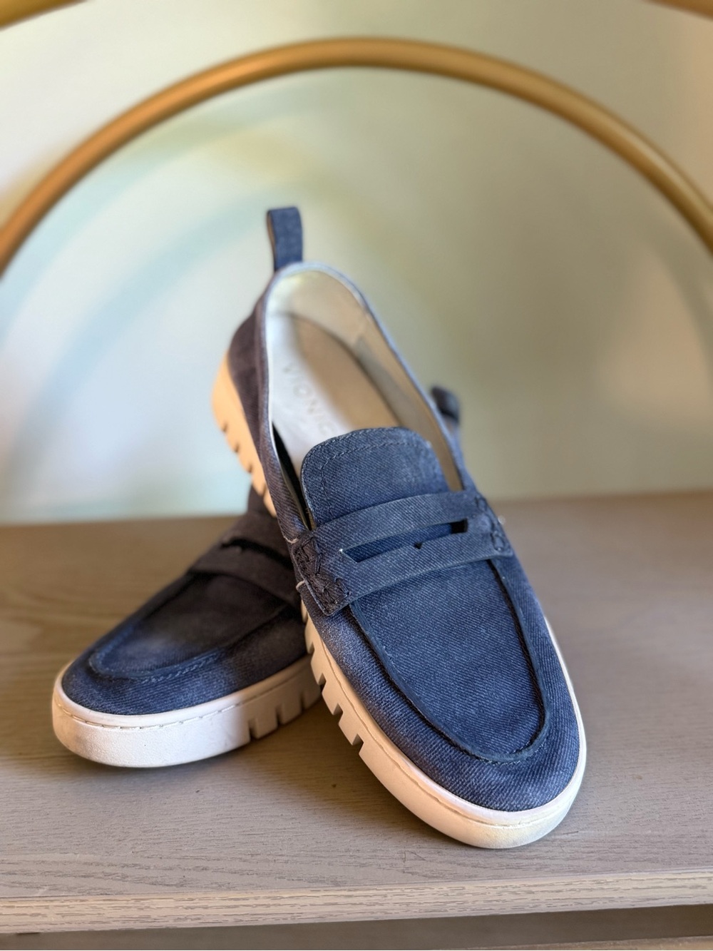 Vionic Blue Suede Uptown Loafers